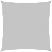 vidaXL Zonnezeil 3x3 m 100% polyester oxford lichtgrijs
