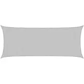 vidaXL Zonnezeil 4,5x2 m 100% polyester oxford lichtgrijs