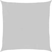 vidaXL Zonnezeil 4x4 m 100% polyester oxford lichtgrijs
