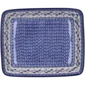 Bunzlau Castle Ovenschaal Rechthoekig Indigo (25 x 32 cm)
