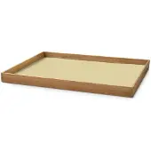 Lind DNA Dienblad Square L Even Nupo Lemon Sorbet / Teak