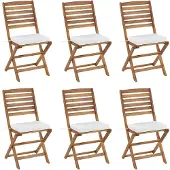 Beliani TOLVE - Zitkussen set van 6 - Wit - Polyester