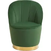 Beliani ALBY - Fauteuil-Groen-Fluweel
