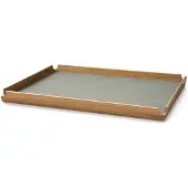 Lind DNA Dienblad Square L Airy Nupo Light Grey / Teak