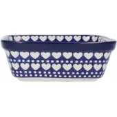 Bunzlau Castle Ovenschaal Vierkant Blue Valentine (20 x 20 cm)