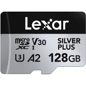 Lexar MicroSDXC Silver Plus UHS-1 128GB V30 R205/W100MB/s