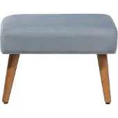 Beliani TAKOMA - Hocker-Grijs-Fluweel