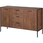 Beliani TIFTON - Sideboard - Donkere houtkleur - MDF