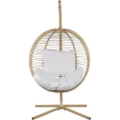 Beliani ARCO - Hangstoel-Beige-Polyester