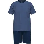 Ceceba Traveller Heren Shortama - ronde hals - Blauw