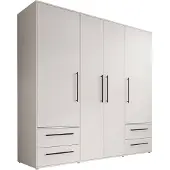Meubella Kledingkast Mayen - Wit - 206 cm