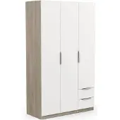 CALICOSY Kast met 3 deuren en 2 laden ghost l119,4 cm