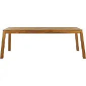 Beliani LIVORNO - Tuintafel-Lichte houtkleur-Acaciahout