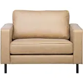 Beliani SAVALEN - Fauteuil-Beige-Kunstleer
