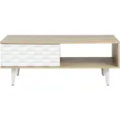 Beliani SWANSEA - Salontafel-Lichte houtkleur-Spaanplaat
