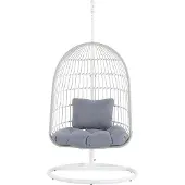 Beliani ALLERA - Hangstoel-Wit-Polyester