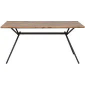 Beliani AMSTERDAM - Eettafel-Donkere houtkleur-MDF