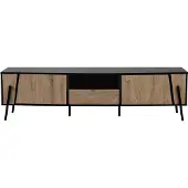 Beliani BLACKPOOL - TV-kast-Lichte houtkleur-Spaanplaat