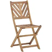 Beliani TERNI - Bistroset-Lichte houtkleur-Acaciahout