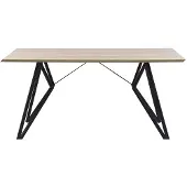 Beliani BUSCOT - Eettafel-Lichte houtkleur-MDF