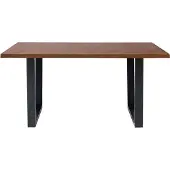 Beliani Austin - Eettafel - Hout - bruin - 160x90x76