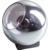 Eth Orb tafellamp 1x E27 smoke glas 20cm / zwart