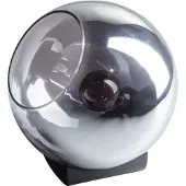 Eth Orb tafellamp 1x E27 smoke glas 25cm / zwart