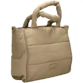 Beagles Puffer Handtas/Schoudertas Calvia Taupe