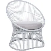 Beliani MESYNA - Bistroset-Wit-Rotan