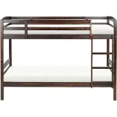 Beliani REGAT - Stapelbed - Donkerbruin - 90 x 200 - Grenenhout