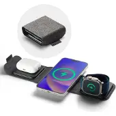 Mophie Draadloze oplader - - 3 in 1 - Zwart - Draadloos opladen - Draadloze technologie