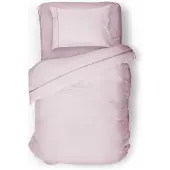 Eleganzzz Dekbedovertrek Uni Perkal Katoen Met Bies - roze 140x200/220cm