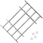 vidaXL Raammazen 700-1050 mm Gegalvaniseerd staal Zilverkleurig