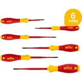 Wiha VDE-Torx-Schraubendreher 1000V 6-tlg. T8-T25 SoftFin.-slimFix Schroevendraaierset VDE 6-delig Binnen-Torx