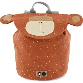 Trixie Baby Rugzak - Mr. Monkey - Schooltas Waterafstotend - Kleine Rugtas voor Kind - Voor Jongens en Meisjes - Gymtas - Bruin