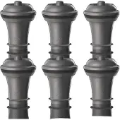 VacuVin Flessluiting Vacuvin Wine Stopper Set Grijs 6 Stuks