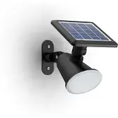 Philips Jivix solar wandlamp - zwart
