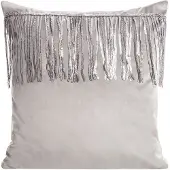 Eurofirany Sierkussens Jasper 45x45 cm - Grijs met Paillettenband