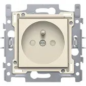 Niko Original Cream inbouw stopcontact - penaarde - enkelvoudig
