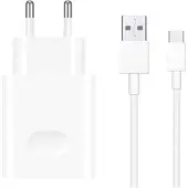 Huawei Originele power adapter - Oplader met USB-C kabel - USB aansluiting - 22,5 W - Wit