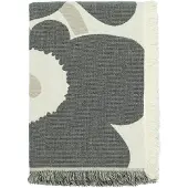 Marimekko Unikko plaid 150x220 cm Off white-charcoal-sand