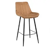 Bronx Industriële barkruk Brooke cognac 74 cm.