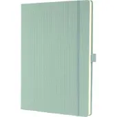 Sigel Conceptum Schrijfblok A4 Geruit Zijdelings gebonden Kunststof Harde kaft Mintgroen Geperforeerd 194 Pagina's