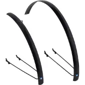 Xtrabike Spatbord 28 zwart vlak alu