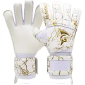 Gladiator Sports Rodu Keepershandschoenen Wit Goud