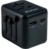 Verbatim UTA-02 universele reisadapter | 1x USB-A + 1x USB-C | 20W