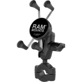 Ram Mounts X-Grip met Torque stuurbevestiging telefoonhouder fiets/motor/scooter - Universeel - Klein - Zwart