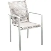 Yoi Ishi stackable dining chair aluminium salix/rope salix 2023