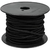 GereedschapXXL Elastiek Rol 6mm Zwart 25m - DIY, Sport, Kleding, 20KG Treksterkte