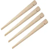 Proplus Tentharing - 40 cm - Zandharing - Lichtgewicht - Stormharingen - Grondharing - Tentpennen - Tentverankering - voor Tenten - Hout - 4 stuks - Bruin